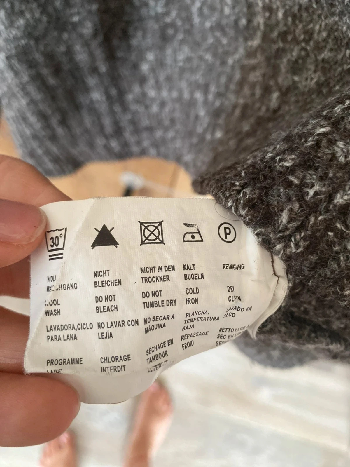 Pull gris – photo 4